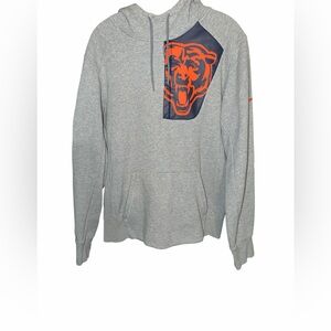 Gray Hoodie with Orange Bear Logo
